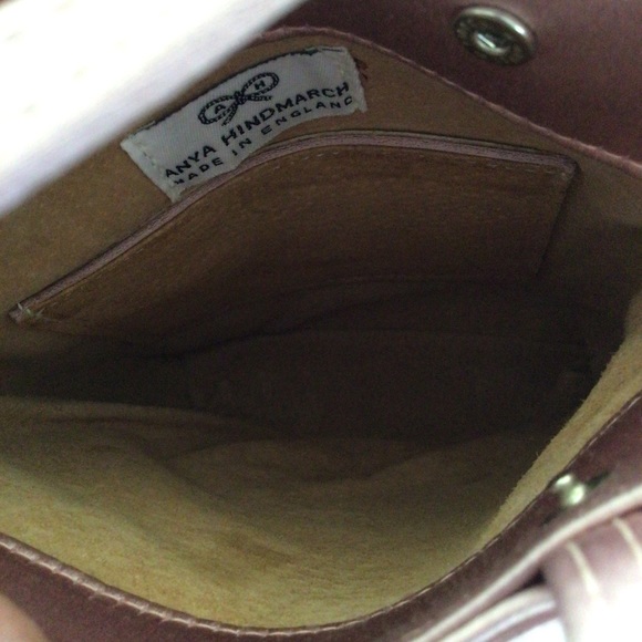 RARE ANYA HIMDMARCH PINK SATIN EMBROIDERED MINI HANDBAG - Picture 15 of 16